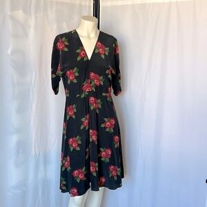 Tucker Silk Floral Dress